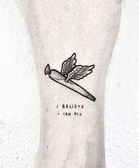 110 Weed Tattoo Ideas To Get You Feeling High New Chapter Tattoo Ideas, Mens Thigh Tattoos Ideas, Enchanted Tattoo, Tato Flash, Tattoo Band, Tato Minimal, Piece Tattoo, Basic Tattoos, Wax Pot