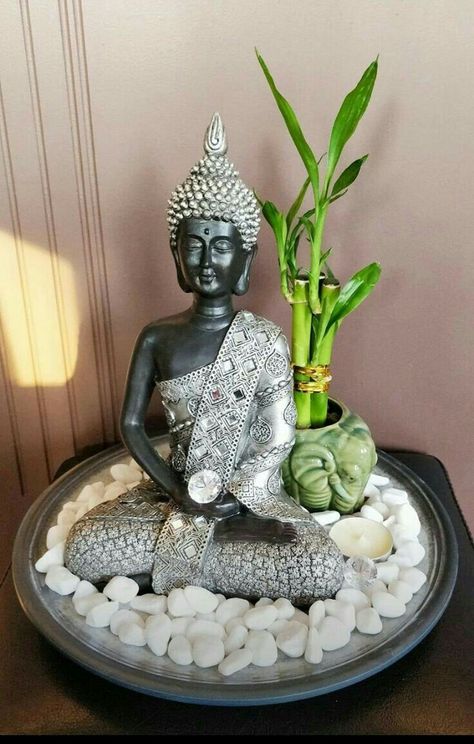 Corner Piece Decor, Buddha Decor Ideas, Garden Design Indoor, Landscape Design Backyard, Garden Green House, Buddha Decoration, Backyard Landscape Design, Buddha Home Decor, Design Backyard