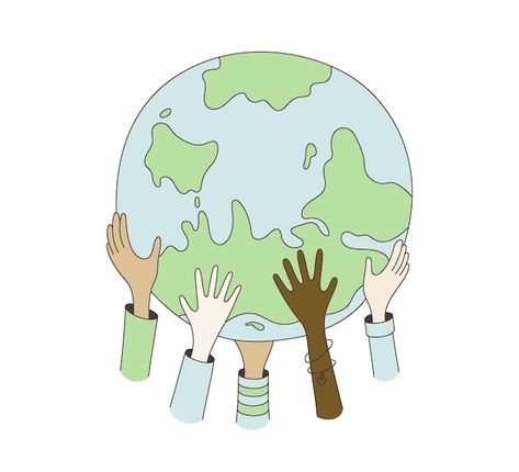 Happy Earth Drawing, Earth With Hands, Save The World Art, Hands Holding Earth, Earth Day Illustration, Hands Holding The World, Earth Pic, World Children's Day, Holding Earth