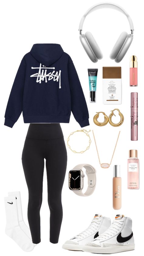 Make up outfit skin care basic basic white girl outfit fit cute Maddy Aesthetics, White Top Black Bottom Outfit, Basic White Girl Aesthetic, Basic Girl Outfits, Basic White Girl Outfit, Style For School, White Girl Outfits, Basic Girl Outfit, 80s Outfits