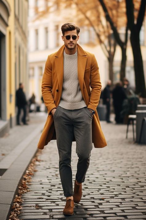 Elevate Your 2024 Wardrobe with Old Money Men's Fashion Essentials Mens Outfits Winter Street Fashion, Stylish Men Winter Outfit, Men’s Paris Outfits Winter, Men Paris Outfit Winter, Old Money Outfits Men Fall Winter, Old Money Casual Outfits Men, Old Money Fall Outfit Men, Mike Outfits, Mens Fashion Old Money