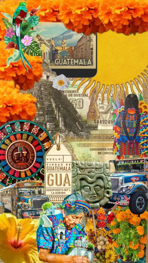 #guatemala Guatemala Aesthetic Wallpaper, Groovy Wallpaper Aesthetic, Aesthetically Pleasing Wallpaper, Guatemala Aesthetic, Groovy Wallpaper, Wallpaper Deco, Bohemian Ideas, Latino Culture, Collage Project