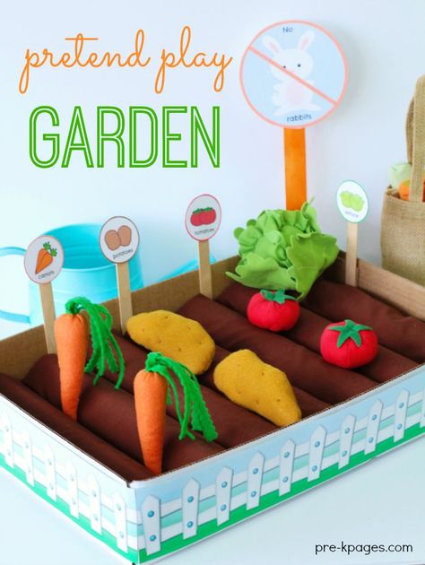 Pretend Play Garden, Preschool Dramatic Play, Dramatic Play Ideas, Preschool Garden, Dramatic Play Center, Prop Box, Farm Preschool, Dramatic Play Preschool, Dramatic Play Area