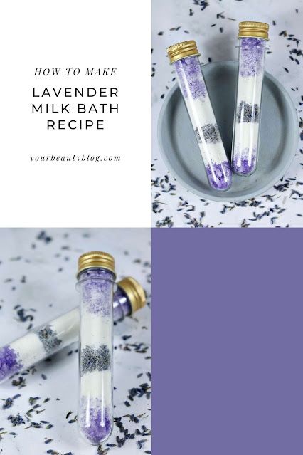 DIY recipe for lavender bath salts. This has an herbal bath salts recipe with real dried lavender buds and lavender bath salts benefits for your skin and mind. A lavender milk bath recipe is excellent for your skin, especially for dry skin. This herbal bath salts DIY is also a great DIY bath and body gift. A homemade milk bath recipe is easy to make. I like making them as test tube bath salts diy. You can make several milk bath recipe DIY at once for gifts. This is an easy lavender bath salts Milk Bath Recipe Diy, Test Tube Packaging, Test Tube Bath Salts, Lavender Milk Bath, Bath Salts Diy Recipes, Bath Recipes Diy, Diy Bath Soak, Diy Bath Salt, Milk Bath Recipe