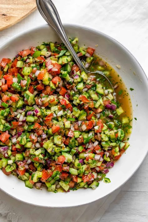 Persian Salad, Persian Food Iranian Cuisine, Food Iranian, Shirazi Salad, Iranian Recipes, Iranian Cuisine, Persian Recipes, Iranian Food, Persian Cuisine