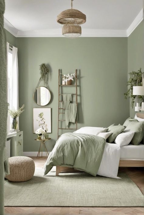 1. Dreamy Bedrooms
2. Sage Green Bedrooms
3. Bedroom Paint Colors
4. Bedroom Decor Inspiration Room Painting Guide, Green Gray Paint Colors Master Bedrooms, Green Paint Colours For Bedroom, Green Gray Bedroom Walls, Sage Green Wall Color Bedroom, Green Colour Room Ideas, Bedroom Decor Green Bedding, Room Painting Ideas Green, Pale Sage Green Bedroom