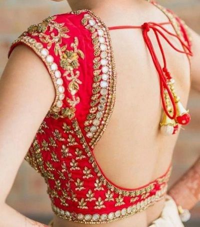 Top 20 Latest Gota Patti Blouse Designs For Sarees and Lehengas (2023) ब्लाउज बैक नेक डिजाइन, Red Blouse Design, Indian Wardrobe, Blue Blouse Designs, Backless Blouse Designs, New Saree Blouse Designs, Traditional Blouse Designs, Lehenga Blouse Designs, Blouse Back Neck Designs