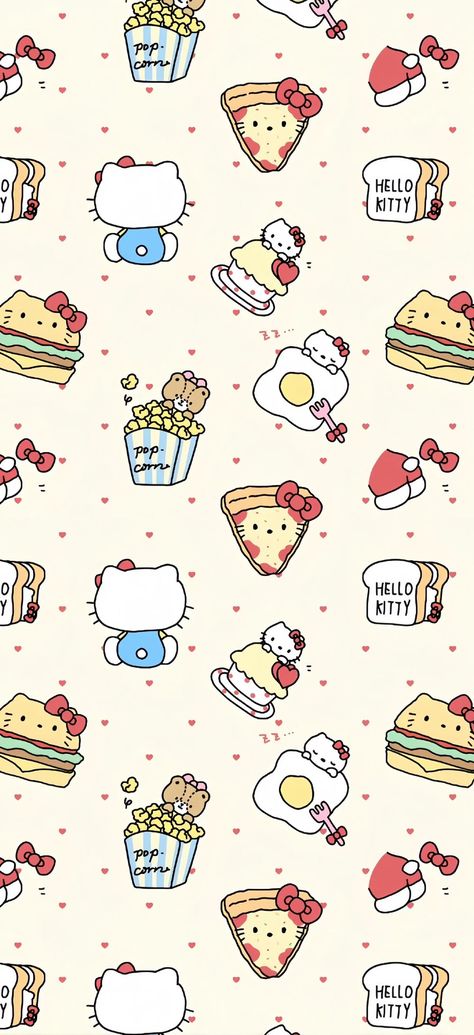 Sanrio Wallpapers Aesthetic, Aesthetic Wallpaper Sanrio, Sanrio Iphone Wallpaper, Cute Hello Kitty Wallpaper, Basic Wallpapers, Sanrio Pattern, Iphone 8 Wallpaper, Wallpaper Sanrio, Sanrio Wallpapers