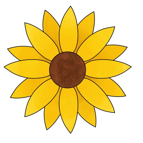 Bright happy sunflower design digital art flower garden gardener gardening outdoors allotment grandparent grandad grandpa sun yellow brown vibrant present easy to draw how to simple buy Cute Easy Sunflower Drawings, Easy Flower Drawings Color, Cute Yellow Drawings Easy, Cute Yellow Flowers Drawing, How To Draw Yellow Flowers, Sun Flowers Drawing Easy, Yellow Flower Drawing Simple, How To Draw A Sun Flower, Drawing Ideas Easy Flowers Simple