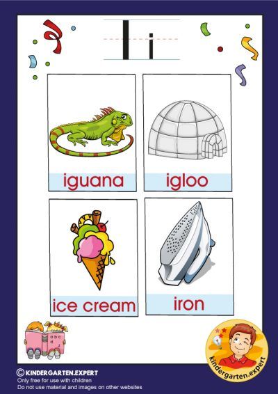 Early Childhood Sight Words, letter I, for kindergarten, kindergarten ...