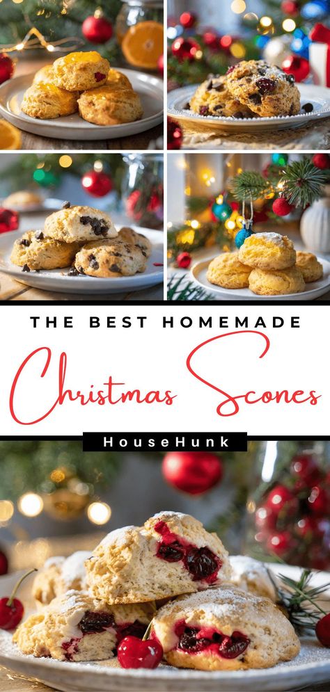 Elevate your holiday baking with these festive Christmas scones! From Peppermint Mocha to Christmas Morning delights, these recipes bring warmth and flavor to your celebrations. Perfect for brunch or a sweet treat by the fireplace. 🎄🧁 #ChristmasScones #HolidayBaking #FestiveRecipes Christmas Scone Flavors, Christmas Scones Recipe Easy, Christmas Scones Holidays, Christmas Morning Scones, Christmas Morning Tea, Winter Scone Flavors, Homemade Scones Recipes Easy, Holiday Scones Recipe, Scones Flavors