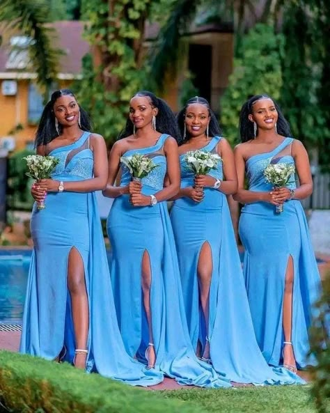 Bridesmaid Dresses With Lace, Bridesmaid Dresses Styles, Bridal Train, Latest Bridesmaid Dresses, Mermaid Long Bridesmaid Dresses, Bridesmaid Dresses Ideas, African Bridal Dress, African Bridesmaid Dresses, Gorgeous Bridesmaid Dresses