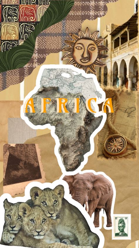 #africa #continent #beige #beautiful #elephants #lions #african #vintage Africa Asethic, South Africa Aesthetic Wallpaper, Africa Aesthetic Wallpaper, African Wallpaper Iphone, African Safari Aesthetic, Africa Aesthetic Art, East African Aesthetic, African Aesthetic Wallpaper, South Africa Wallpaper