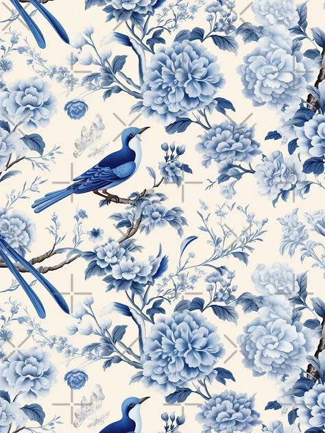 "Chinoiserie Pattern" Scarf for Sale by SideSignal | Redbubble Chinoiserie Patterns, Decoupage Paper Printable, Blue Blanc, Chinoiserie Pattern, Blue Chinoiserie, Pattern Scarf, Paper Printable, Patterned Scarves, Decoupage Paper