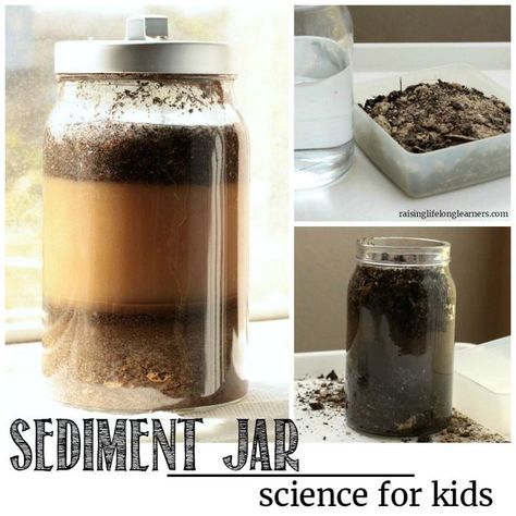 Learn all about how rocks are made in this super-fun outdoor science experiment for kids! Investigate a sediment jar and see how rock layers are formed. Rock Experiments, Geology Lessons, Environmental Science Major, Outdoor Science, Rock Layers, Layers Of The Earth, Science Experiment For Kids, Science Gadgets, Experiment For Kids