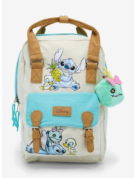 Disney Lilo & Stitch Duckling, Scrump, & Stitch Buckle Backpack -- BoxLunch Exclusive | BoxLunch Stitch Backpack For School, Lilo And Stitch Toys, Stitch Scrump, Stitch Pajamas, Stitch Purse, Stitch Merchandise, Buckle Backpack, Lilo And Stitch Merchandise, Stitch Backpack