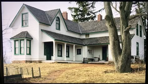 Anne With An E  home Anne Of Green Gables House Plans, Green Gables House Plan, Green Gables Anne With An E, Anne With An E Green Gables House, Anne With An E House, Victorian Mood Board, Green Gables House, Old House Makeover, Anne Green Gables