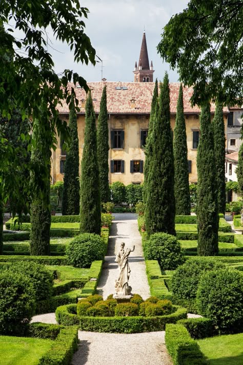 Gardens of Italy - Italy Segreta - Travel Italian Garden Design, Italian Cypress, Italian Gardens, European Garden, Mediterranean Plants, Italian Landscape, Rustic Italian, Italian Countryside, Verona Italy