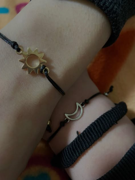 Sun e moon #aesthetic #tiktok #euphoria #fashion Sun X Moon Aesthetic, Sun Boy Aesthetic, Sun And Moon Relationship, Friendship Bracelet Aesthetic, Sun And Moon Bracelet, Sun And Moon Aesthetic, Sun Moon Couple, Sun To My Moon, When Is It My Turn