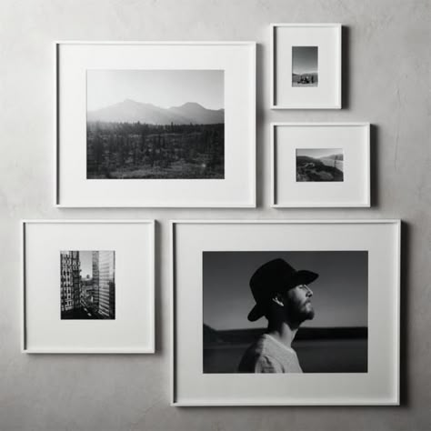 33 White Decorating Ideas, White Picture Frames for Bright Wall Decor Cadre Photo Diy, 11x14 Picture Frame, Unique Picture Frames, Picture Gallery Wall, Picture Frame Crafts, Modern Picture Frames, 8x10 Picture Frames, Photo Wall Gallery, Picture Frame Decor