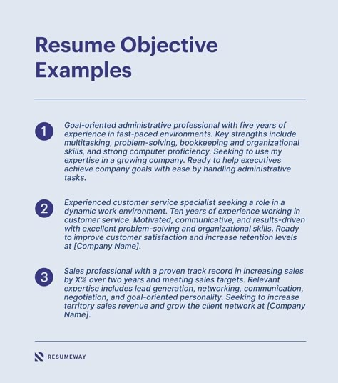 Resume Objective Examples for 2022 [+How-to Guide] | Resumeway Linkedin Resume, Good Objective For Resume, Linkedin Summary, Resume Summary Examples, Resume Objective Statement, Resume Profile, Resume Advice, Job Interview Advice, Resume Objective Examples