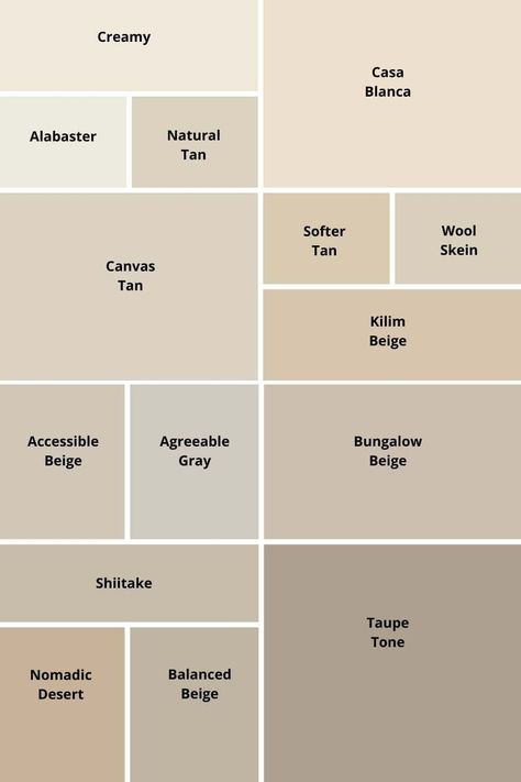 Sherwin Williams Warm Neutral Paint Colors that are On Trend - West Magnolia Charm Neutral Bedroom Paint, Warm Neutral Color Palette, Tan Paint Colors, Taupe Paint Colors, Beige Wall Colors, Warm Neutral Paint Colors, Beige Paint Colors, Warm Paint Colors, Taupe Paint