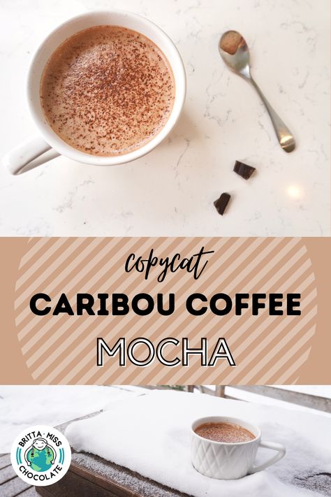 Caribou Spicy Mocha Recipe, Caribou Copycat Recipes, Campfire Mocha Recipe Caribou, Turtle Mocha Caribou Recipe, Caribou Coffee Recipes, Copycat Caribou Coffee Recipes, Caribou Coffee Drinks Recipes, Mocha Breve Recipe, Spicy Mocha Recipe