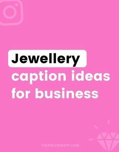 Have you seen the new Instagram captions for jewellery in Preview app? There are hundreds of jewellery caption ideas, jewellery quotes and captions to promote your beautiful products. These captions are perfect if you have a small business, a handmade jewellery shop or if you want to build an amazing community on Instagram. #instagramtips #instagramstrategy #instagrammarketing #socialmedia #socialmediatips Jwellary Caption For Instagram, Captions For Accessories Business, Caption To Sell Products, Jewelry Instagram Caption Ideas, Jewellery Page Bio Ideas, Fashion Brand Captions Instagram, Handmade Jewelry Quotes Business, Small Business Bio Ideas, How To Care For Jewelry Tips