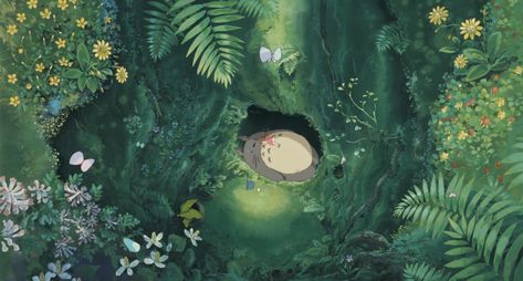 Calm down and be mesmerised by therapeutic scenes from ‘My Neighbor Totoro’, ‘Ponyo’, ‘Howl’s Moving Castle’ and more Quiet Music, Anime Totoro, Studio Ghibli Films, Art Studio Ghibli, Studio Ghibli Background, Cocoppa Wallpaper, Ghibli Artwork, Cute Laptop Wallpaper, Studio Ghibli Movies