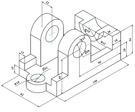 If you need more drawings to practice, check other pins or click picture of link. Video tutorial is in link Solidworks Drawings For Practice, Isometric Drawing Examples, Autocad 3d Drawing, Drawings To Practice, Isometric Drawings, Isometric Drawing Exercises, Autocad Isometric Drawing, Learn Autocad, City Canvas Art