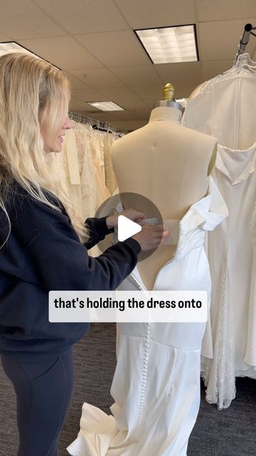 Wedding Gown Alterations on Instagram: "Even if you have straps on your dress- I would still recommend adding one because you should not be relying on your straps for support 👏🏻   Whatever you call it, “seatbelt” , “waiststay”, “stay waist”- it’s a necessity.   It will give you so much security in your gown on your big day." Altering Wedding Dress, Making Wedding Dress, Straps Added To Strapless Wedding Dress, Add Straps To Wedding Dress, Dress Straps Ideas, Adding Top To Strapless Wedding Dress, Adding Straps To Wedding Dress Strapless Gown, Bra Sewn Into Wedding Dress, Corset Back Wedding Dress Alteration