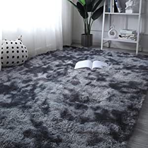 Fuzzy Rug, Rectangle Bedroom, High Pile Rug, Plush Area Rugs, 5x7 Area Rug, Big Rugs, Plush Carpet, Fluffy Rug, Stylish Rugs