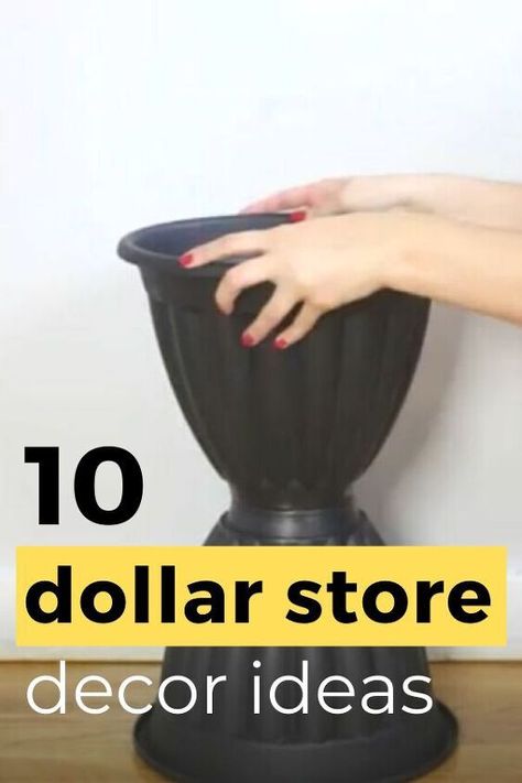 Decorate for cheap with these easy and cheap dollar store upgrades projects. perfect for decorating your walls, kitchen, living room, bedroom and entryway on a budget. #hometalk #dollarstoredecorating #dollarstorecrafts 10 Dollar Store, Diy Porch Decor, Store Hacks, Dollar Store Hacks, Diy Dollar Tree Decor, Dollar Tree Decor, Diy Dollar Store Crafts, Front Porch Decorating, Ideas Living Room