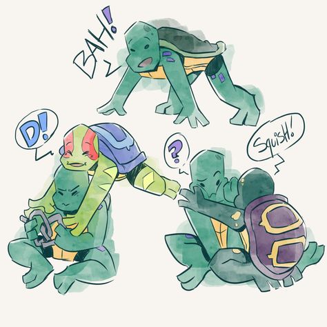 Rise Turtle Tots, Tmnt Tots, Rottmnt Baby Turtles, Rottmnt Leo Fanart Cute, Rottmnt Twitter, Rise Of The Tmnt Turtle Tots, Donnie Rottmnt, Dark Moments, Tmnt Mikey