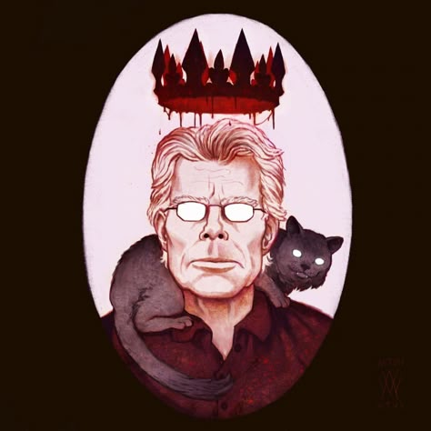 Stephen King Aesthetic, Stephen King Tattoos, Stephen King Quotes, Crimson King, King Drawing, Stephen Kings, Steven King, Stephen King Movies, Stephen King Books