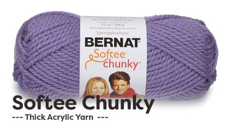 Bernat Softee Chunky Yarn, Bernat Softee Chunky, Crochet Garments, Ombre Yarn, Knitting Gauge, Piece Sign, Faded Denim, Crochet Hook Sizes, Warm Blankets