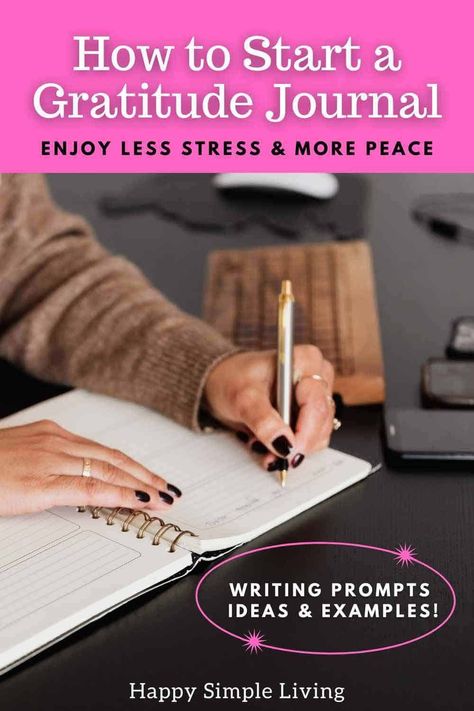 How to start a gratitude journal, including writing prompts, ideas, exercises and examples. Learn about the health benefits of counting your blessings, and start your gratitude journal today! #gratitudejournal Prompts Ideas, Daily Gratitude, Gratitude Quotes, Motivation Wall, Daily Habits, Gratitude Journal, Money Quotes, Simple Living, Writing Inspiration