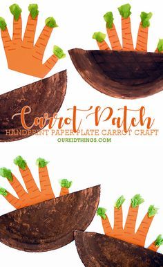 Carrot Craft For Preschool, Carrot Patch Craft, Fruits And Vegetables Activities Toddler, Easter Food Crafts For Kids, Veggie Activities For Toddlers, Fruit And Veggie Activities For Toddlers, Healthy Eating Craft, Vegetable Crafts For Toddlers, Plants Preschool Activities