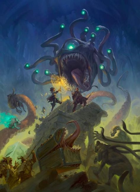 Flumph Dnd, Tomb Of Horrors, Classic Rpg, Dungeons And Dragons Art, Mtg Art, Comic Layout, Fantasy Images, Magical Art, Dnd Art