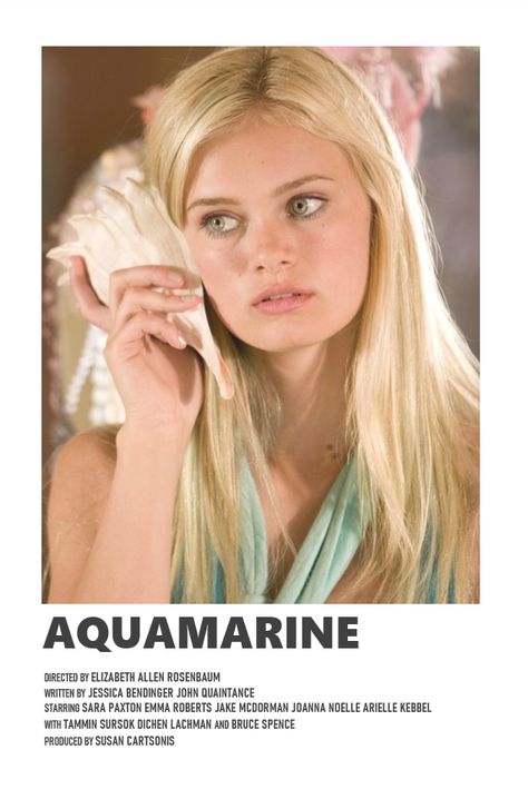 Aquamarine Movie Poster, Aquamarine Poster, Aqua Marine Movie, Aquamarine Movie, Series Poster, Marine Poster, Movie Collage, Movie Nerd, Iconic Movie Posters