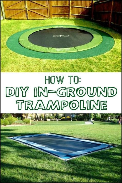 A trampoline is a great addition to your backyard. Kids love them and they’re a great way to have fun and burn some energy. Now having them in-ground makes it safer for little ones. Is this going to be your next project? Inground Trampoline, Ground Trampoline, Sunken Trampoline, Cottage Patio, In Ground Trampoline, Backyard Kids, Backyard Trampoline, Kids Backyard, Small Backyard Gardens