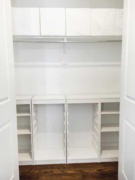 In Closet Toy Storage, Diy Closet Playroom, Ikea Closet Toy Storage, Ikea Closet For Toys, Kids Closet Storage Toys, Playroom Closet Toy Storage, Ikea Trofast Toy Storage Ideas, Closet Into Toy Storage, Guest Closet Storage Ideas