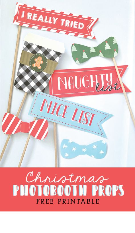 Free Printable Christmas props Photobooth Printables, Christmas Party Photo Booth Props, Free Christmas Photo Booth Props, Photobooth Props For Christmas, Photobooth Props Printable Christmas, Photo Booth Printables, Christmas Photo Booth Props, Props Free, Photobooth Props Printable