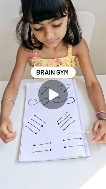 Logapreethi | Kids Activities on Instagram: "Brain gym #like #savethis  Simple and effective brain gym for kids  It helps in  ✨Hand eye coordination  ✨Focus  ✨Attention span  ✨Observation skill  Follow @preethi_manojkumar for more screen free play ideas  Activity inspired by @toddlers_play_chronicles  #activityideas#kidsactivity#braingym#observation#kidsbrain#earlylearning#homeschooling  [kidsactivity, brain booster, brain gym, education]" Brain Gym For Kids Free Printable, Vestibular Activities, Brain Gym Exercises, Brain Gym For Kids, Gym For Kids, Gym Exercises, Brain Puzzles, Brain Booster, Fun Brain