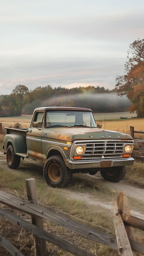 Vintage Farm Truck, Old Pick Up Trucks, Pickup Truck Photography, Old Truck Aesthetic, Old Ford Trucks Vintage, Old Ford Pickups, Old Truck Photography, Old Farm Truck, Truck Photography