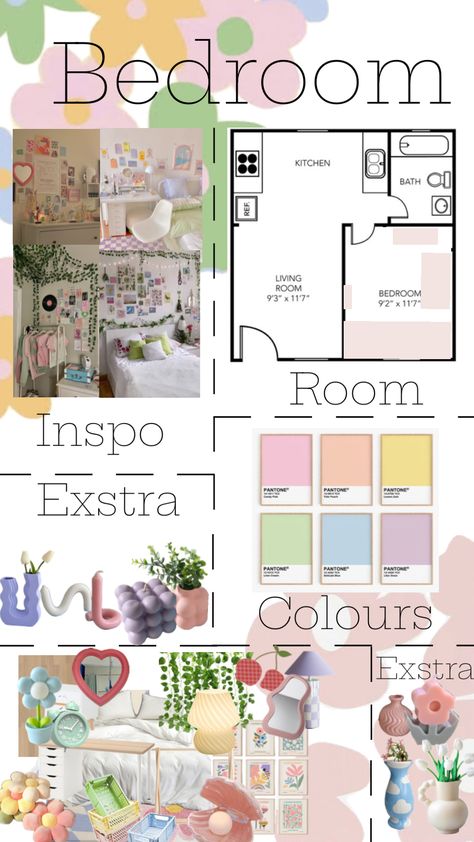 Danish pastel bedroom #Danish￼pastel Aesthetic Bedroom Danish Pastel, Pastel Danish Living Room, Danish Pastel Bed, Danish Aesthetic Bedroom, Danish Bedroom Aesthetic, Bedroom Danish Pastel, Modern Pastel Bedroom, Pastel Danish Room, Rainbow Living Room