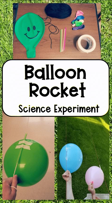 Rocket Experiment Preschool, Rockets Eyfs Activities, Science Activities For School Age, Eyfs Science Activities, Rocket Activities For Preschool, Simple Science Experiments For Preschool, Scientific Experiments For Kids, Outdoor Science Experiments For Kids, Science Experiments For Kindergarten