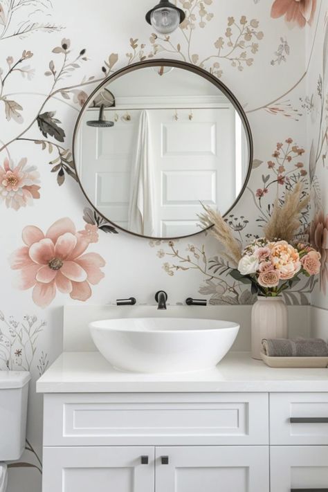 Powder room vanity