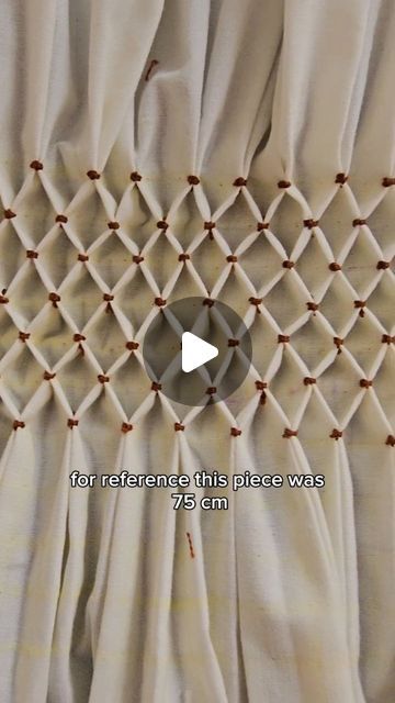 Eshyah Ogen on Instagram: "Tap for a history lesson 👇
Smocking is an old English technique that was developed around the 15th century. Originally, it was used as a practical stitch to give structure and elasticity to the simple-cut, woven garments of the period, as well as giving labour workers better movement in their clothes. The name Smock comes from the garments it was used on, and thus the name stuck with the stitch. 
Later, smocking acquired a more decorative nature, on cuffs, neck lines, waist lines and more. The hight of its popularity came with the 18th and 19th century, but continued being a decorative detail all the way up to the 1970s.
#sewing #sewingreels #smocking #slowfashion #fashion #fashiondesigner #fashionhistory #sewingtutorial" Gathering Textiles, Fabric Manupilation Ideas, Hand Smocking Tutorial, Diy Smock, Honeycomb Smocking, Woven Garments, Smocking Fashion, English Smocking, Smock Pattern