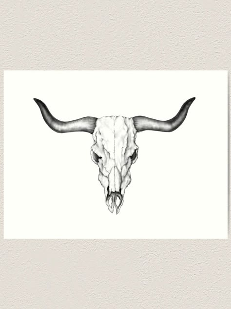 Bull Skull With Feathers Tattoo, Long Horn Skull Tattoo Men, Bull Skull Throat Tattoo, Cow Skull Shin Tattoo, Longhorn Skull Drawing Tattoo, Bull Skull Back Tattoo, Bull Skull Design, Longhorn Skull Tattoo Men, Cow Skull Hand Tattoo